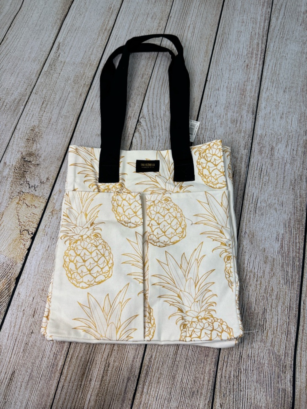 NWT Whole Foods Hawaii Pineapple Hydro Tote Bag Tag Aloha Co. - Picture 3 of 14